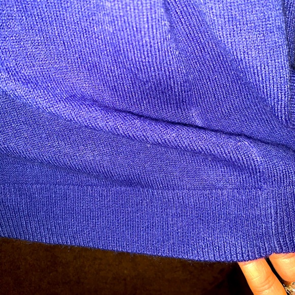Debbie Morgan Blue or Purple Sz M Soft Cardigan - Picture 12 of 14